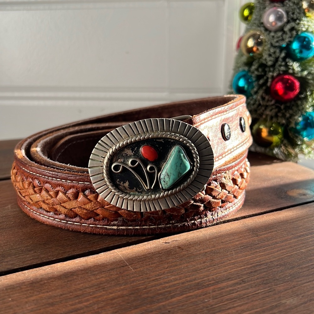 Southwestern Belt and Silver Buckle